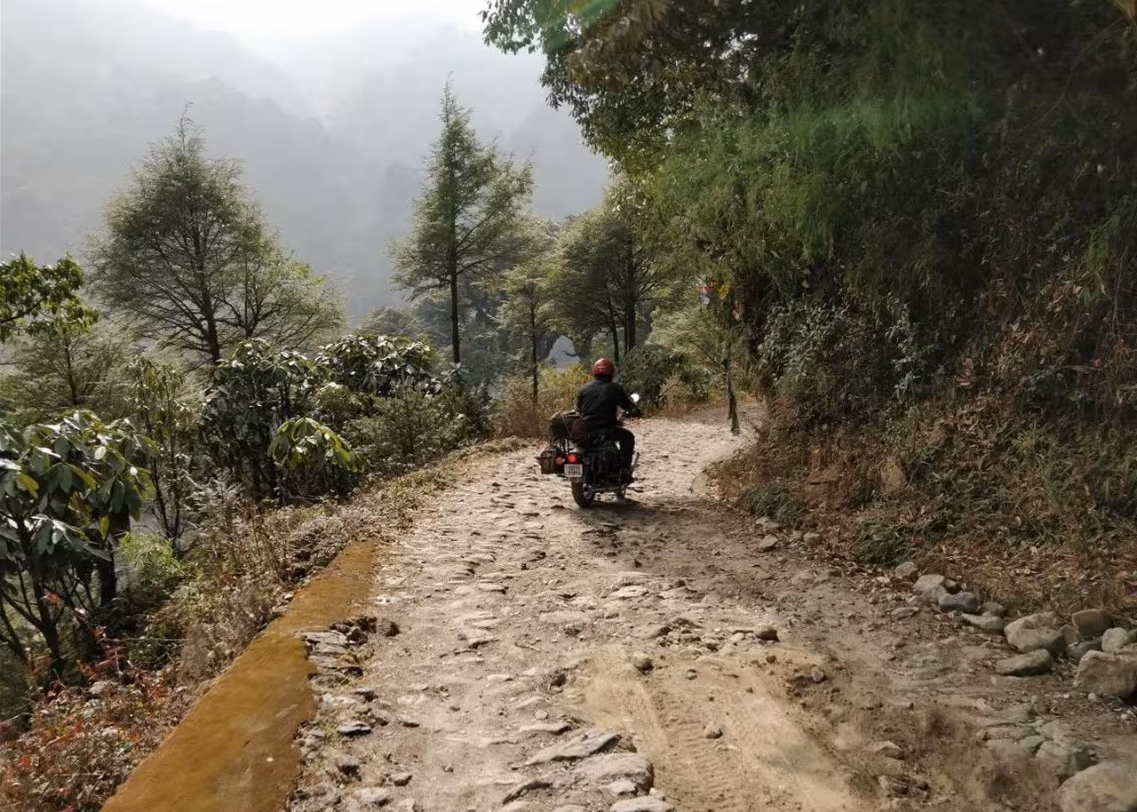 Happy customer enjoying a ride on his Bikewala bike