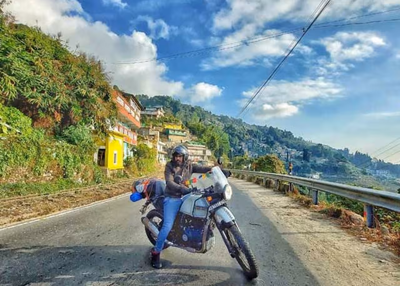Happy customer enjoying a ride on his Bikewala bike